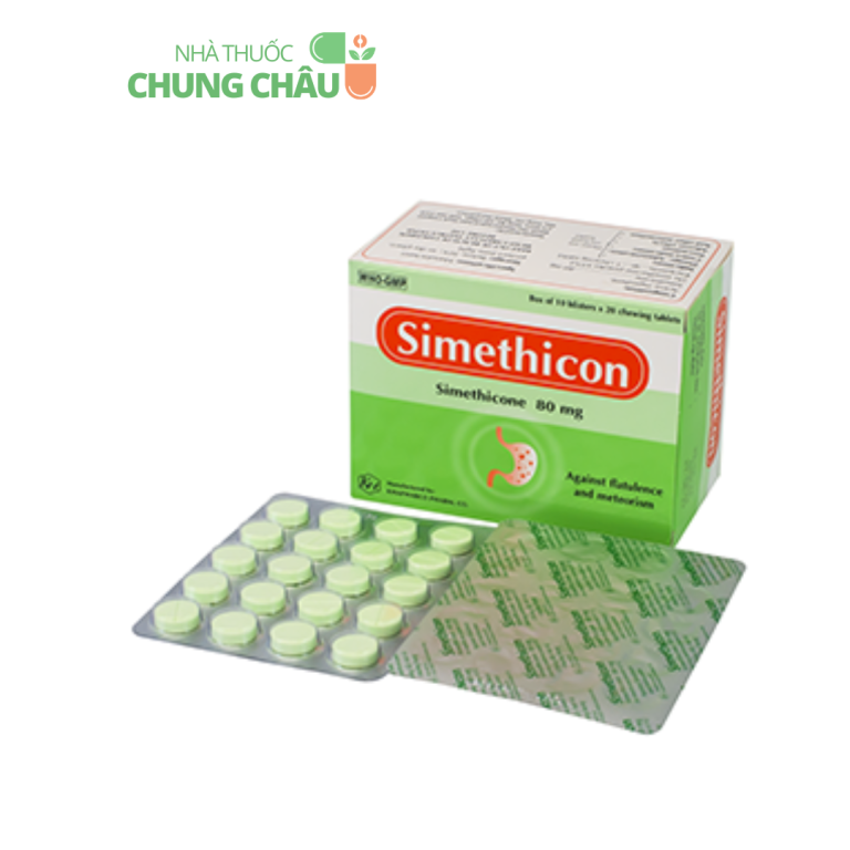Thuốc Simethicon Khapharco 80mg: Giảm đầy hơi, chướng bụng hiệu quả ...