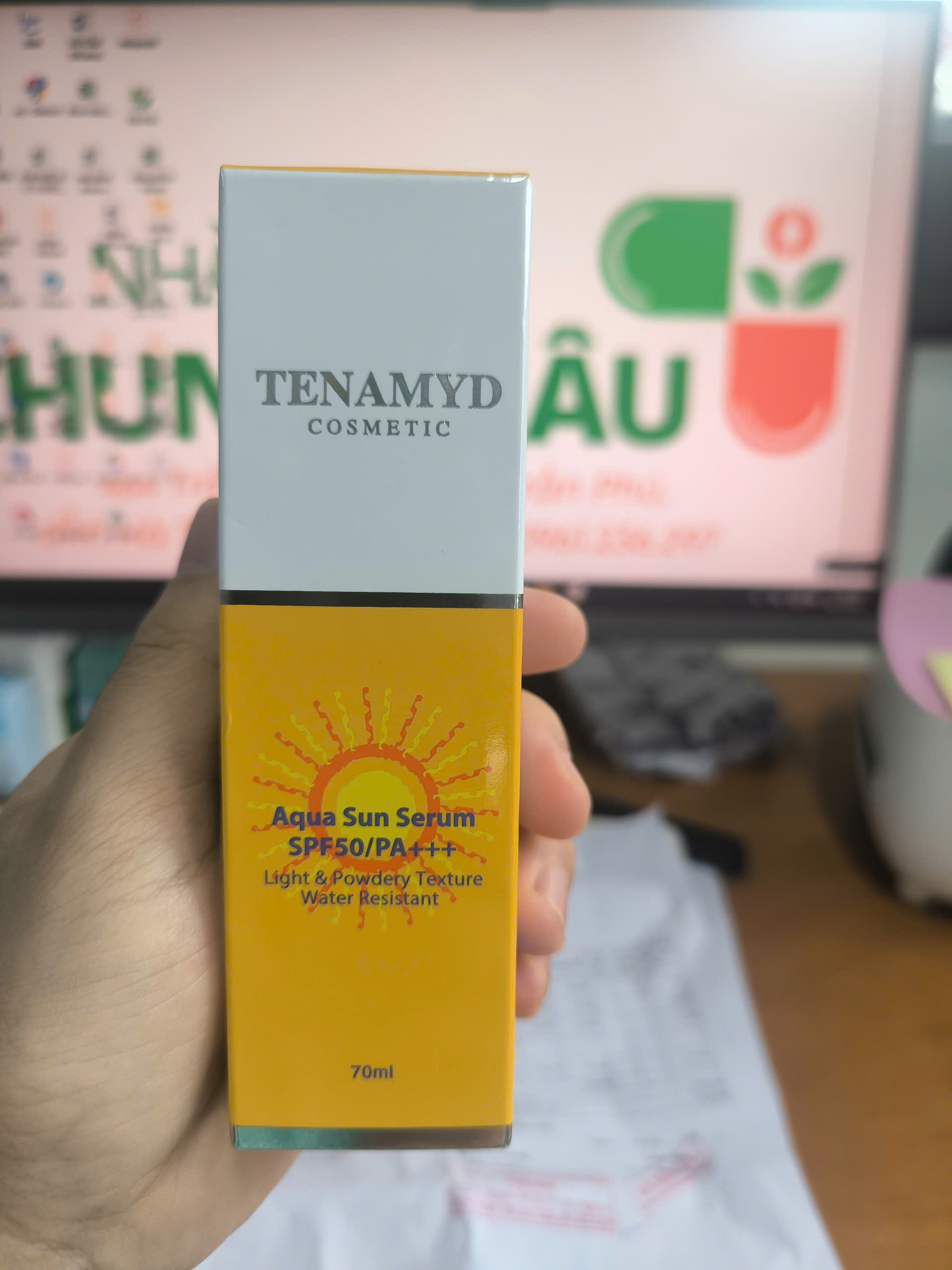 Kem chong nang TENAMYD AQUA SUN SERUM SPF50 70ml (2)